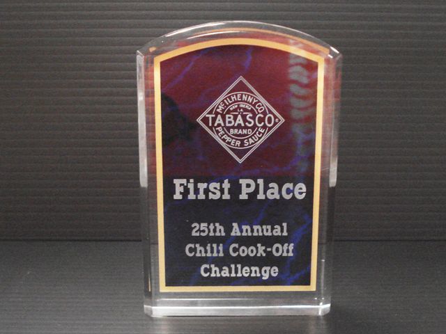 Acrylic Etched Award