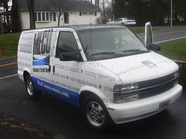 Advertising on wheels - MECU van wrap