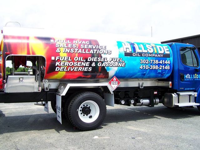 The vehicle wrap on this tanker truck is sure to get attention wherever it goes