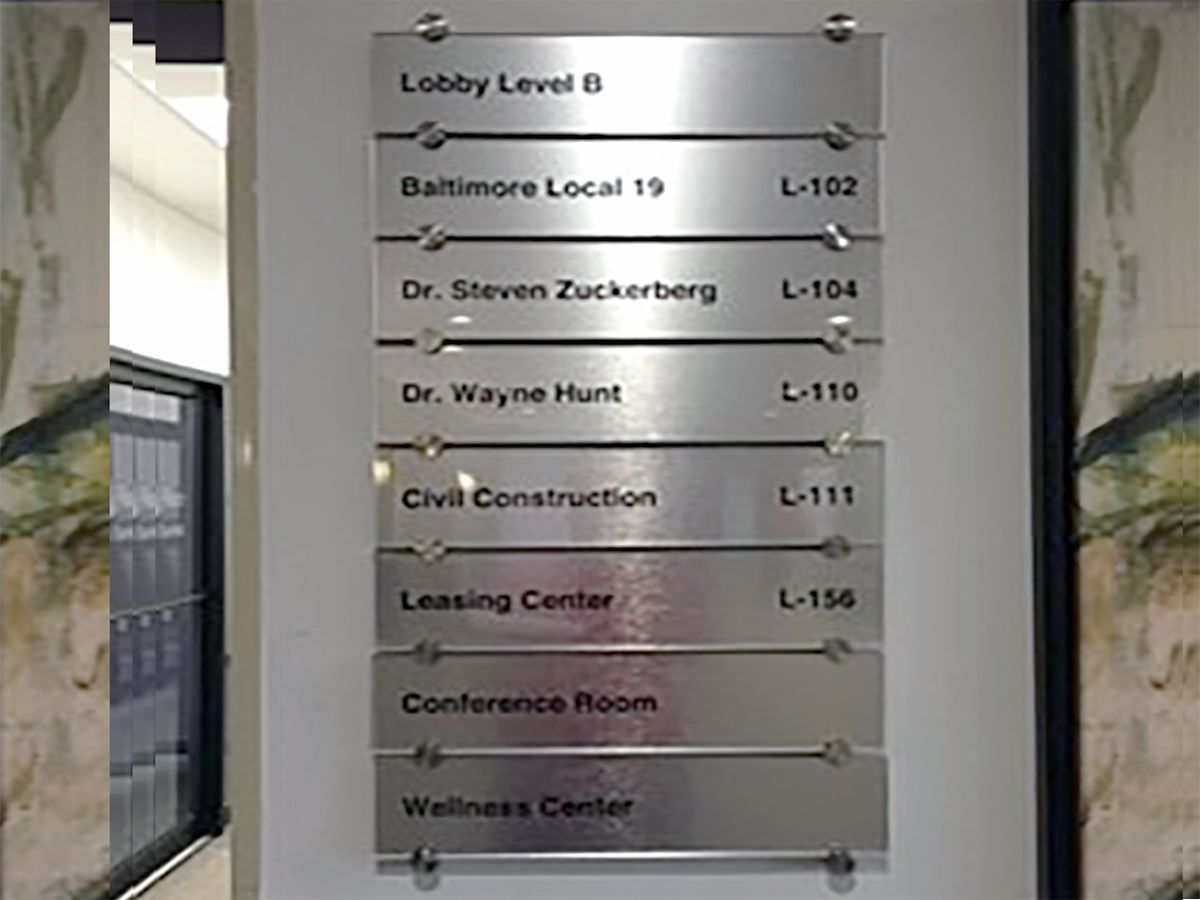 Directory & Wayfinding Signage -Boards & Lobby | Image360 Baltimore ...