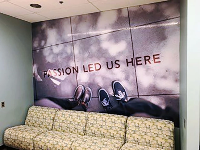 Wall graphics for University of Maryland School of Social Work