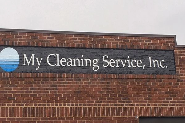 Exterior Textured Surface Vinyl sign for My Cleaning Service, Inc. in Baltimore, MD