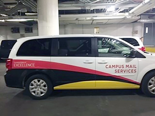 Vehicle graphics for University of Maryland