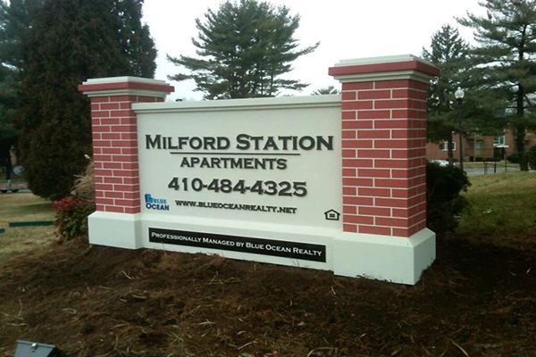 3D Signs & Dimensional Letters & Logos for Milford Station Apartments in Pikesville, MD