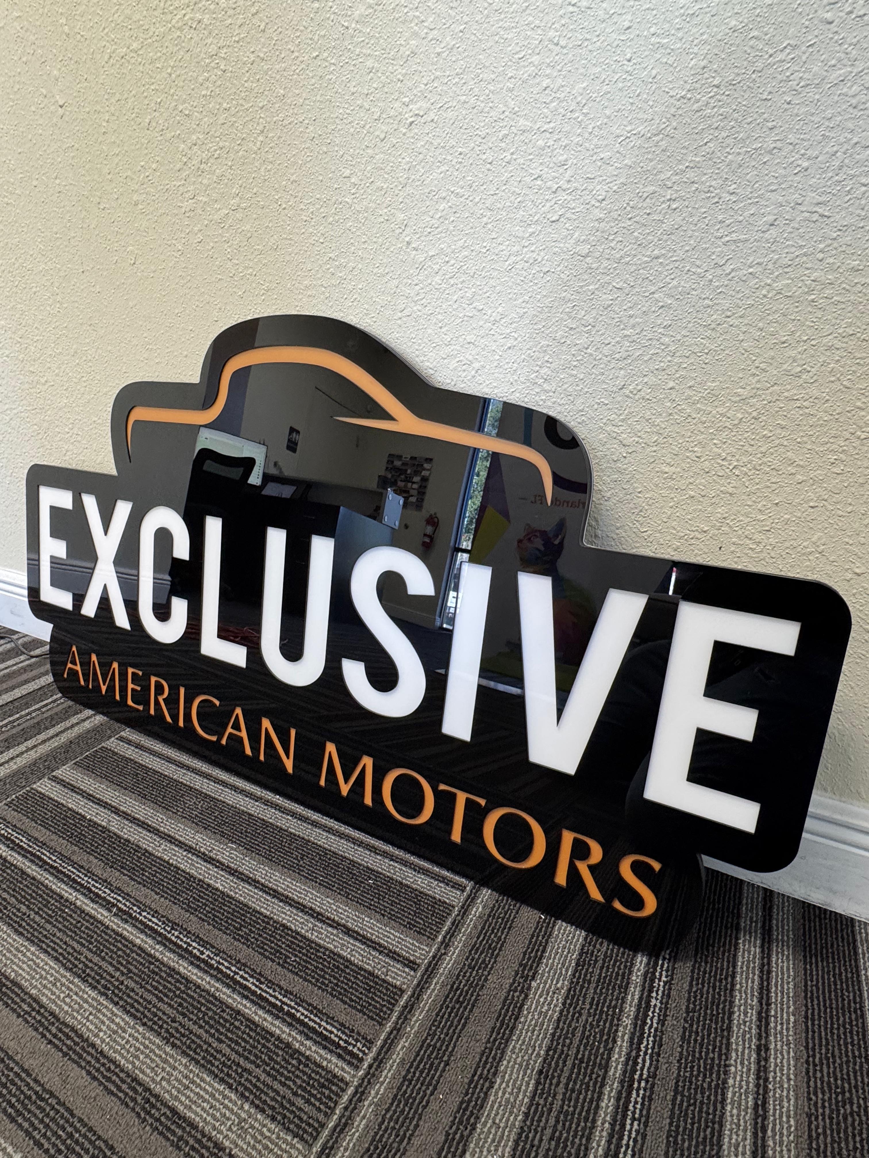 3D Signs & Dimensional Letters | Auto Dealerships & Repair | Orlando, FL | Acrylic | Illuminated Acrylic Sign | Lobby Sign | Windermere | Lake Nona | LED Sign | Winter Garden