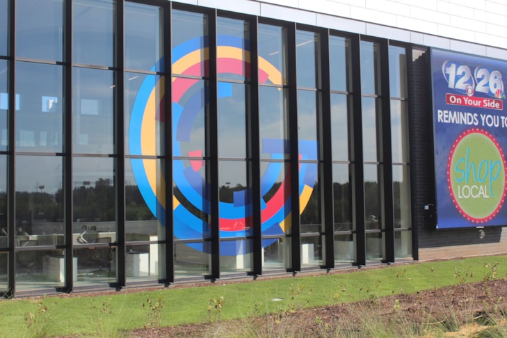 Window Graphics, 3M architectural window perf, with optically clear laminate