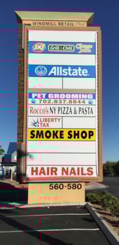 Windmill Retail Plaza Monument Sign