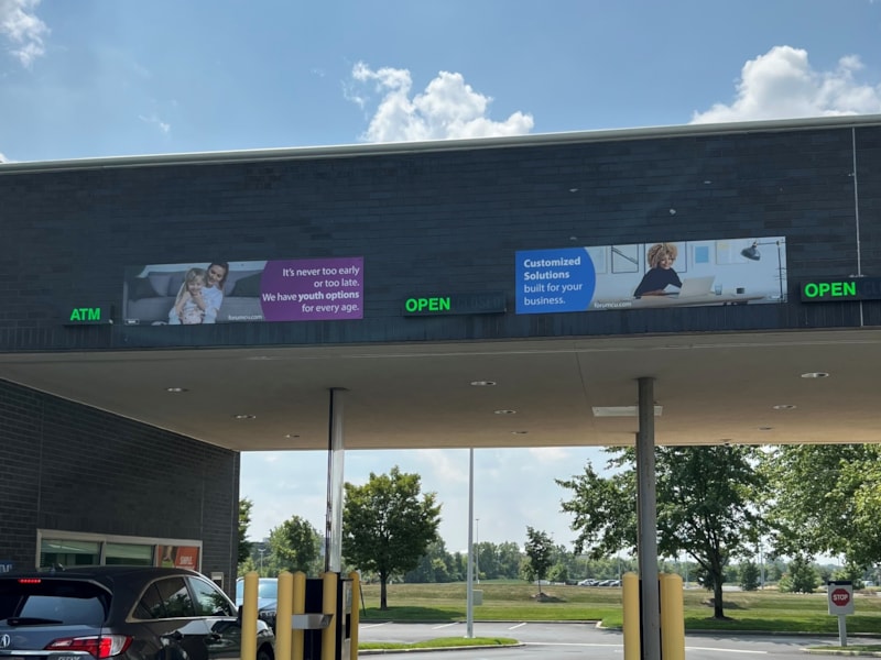 Display Boards | Bank Signs & Credit Union Signs | Fishers, IN | Metal