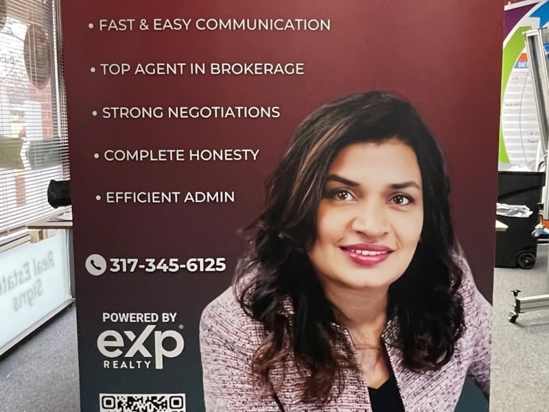 Retractable Pop Up Banner Stands | Real Estate | Carmel, IN | Vinyl