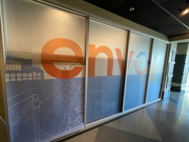 Window Graphics  frosted and colored