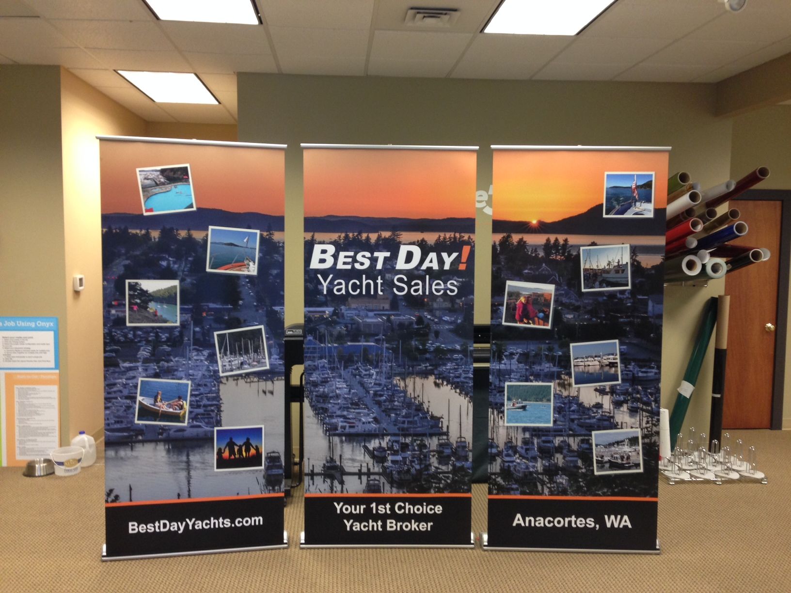 - Tradeshow Display - Retractable Banner - Best Day Yacht Sales - Anacortes, WA
