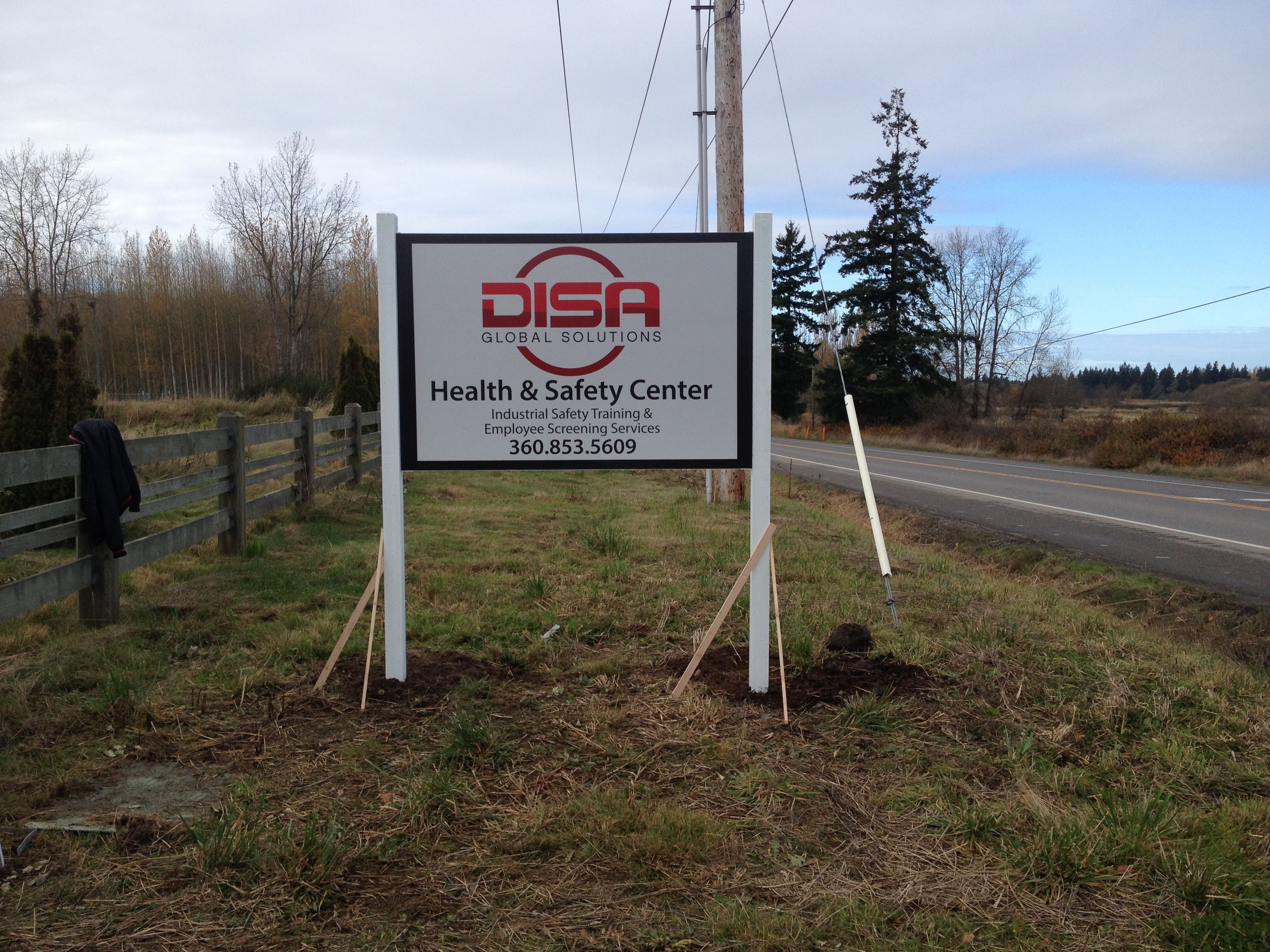  - Rigid Signage - Post & Panel Sign - DISA, Inc. - Ferdale, Wa
