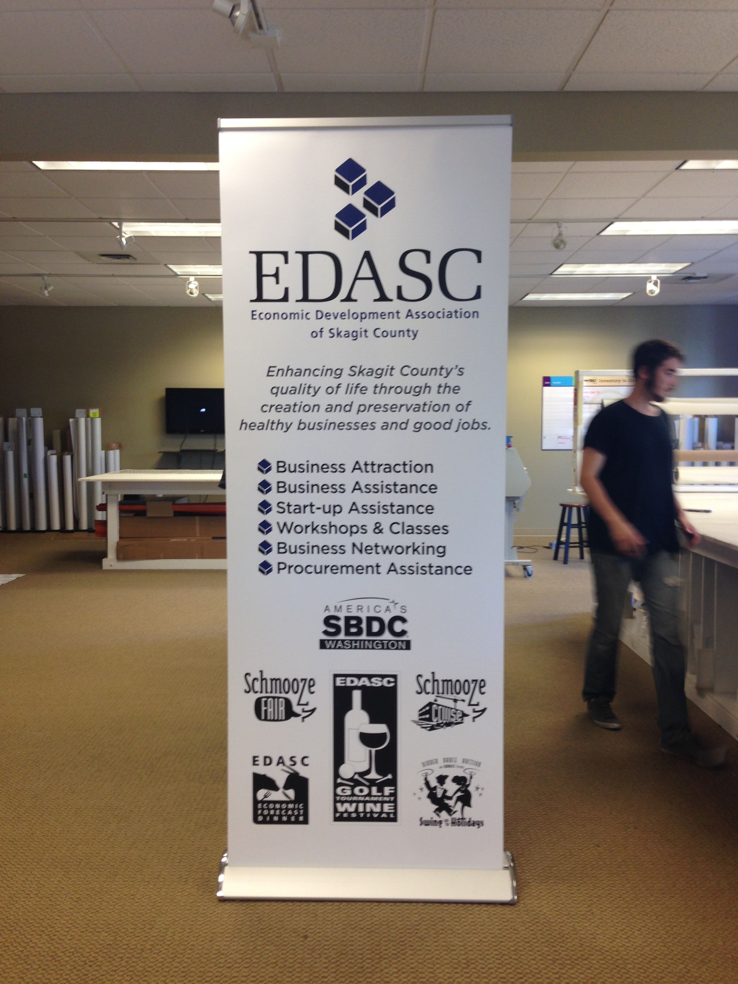  - Custom Banners - Retractable Banner - EDASC - Mount Vernon, WA