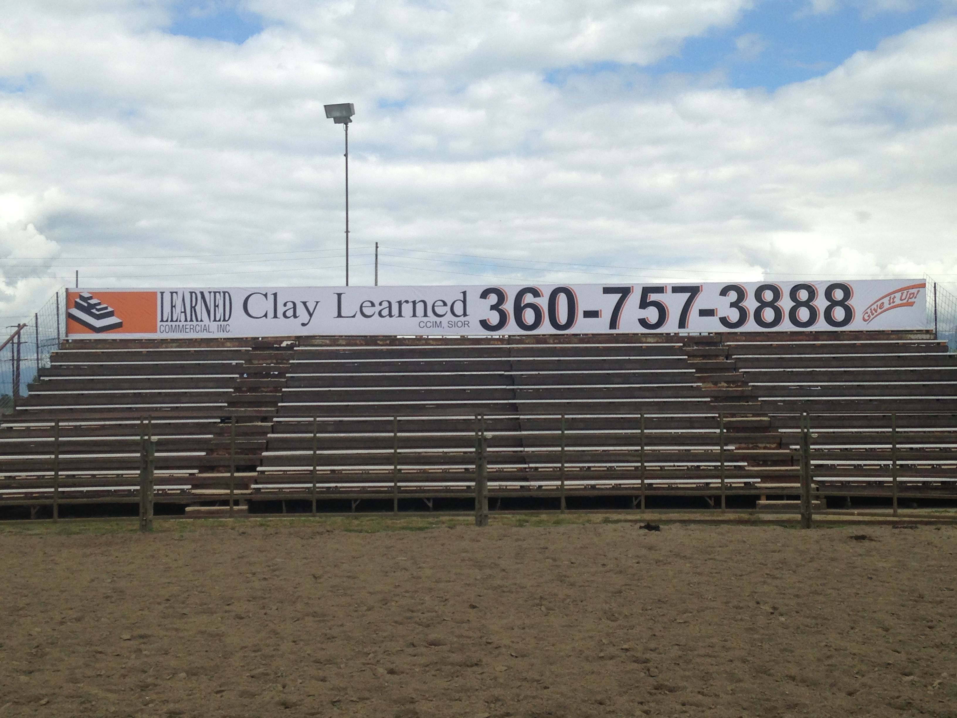  - Vinyl Banner - Large Area Banner - Learned Commercial - Burlington, WA