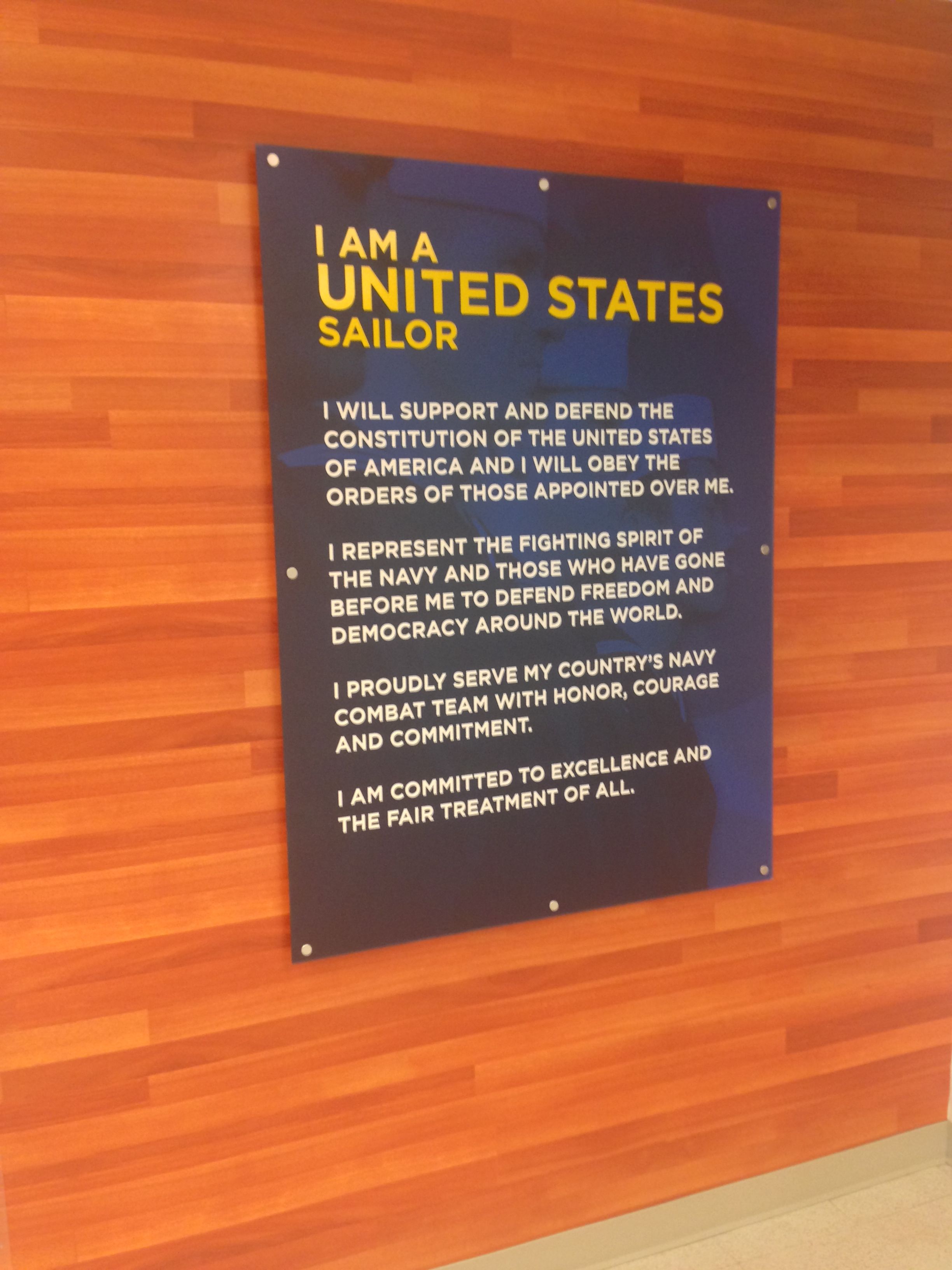  - Custom Displays - Acrylic Display & Custom Wallpaper - Navy Exchange Whidbey Island - Oak Harbor, WA