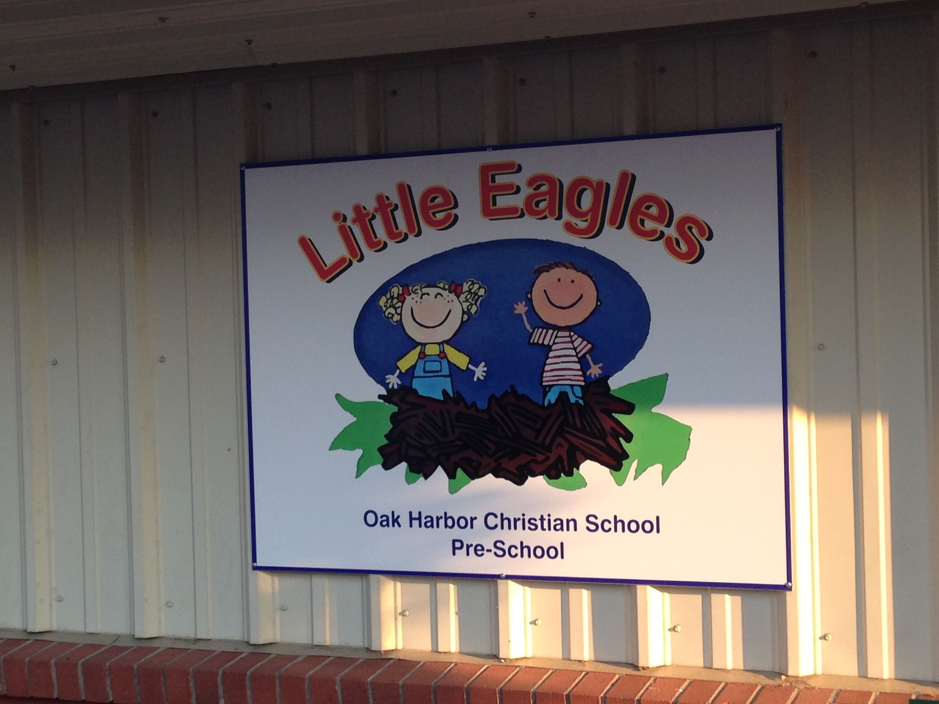  - Architectural Signage - Rigid Signage - Oak Harbor Christian School Pre-School - Oak Harboar, Wa