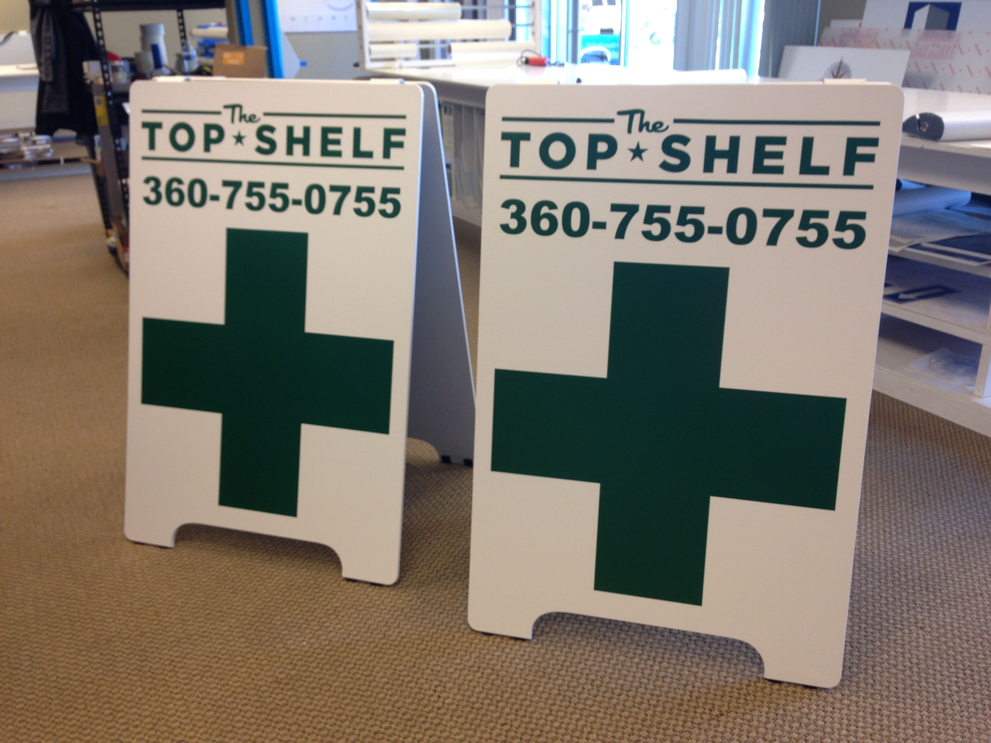  - Custom Frames - A-Boards - The Top Shelf - Burlington, WA