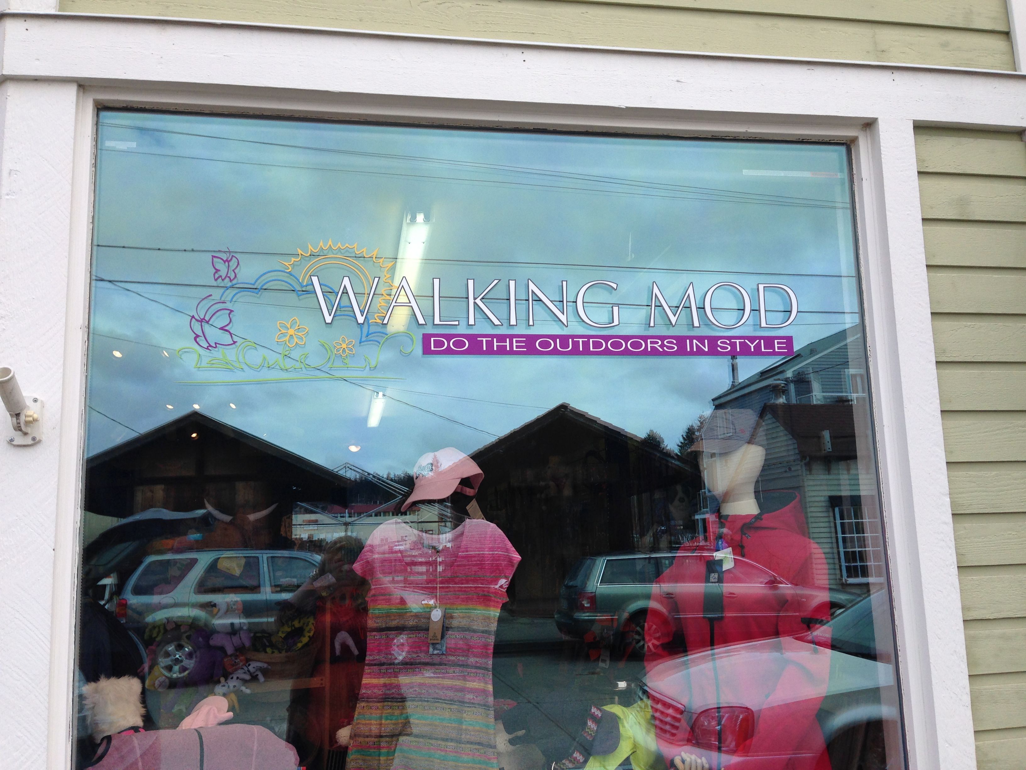  - Custom Grapics - Window Graphics - Walking Mod - La Conner, WA
