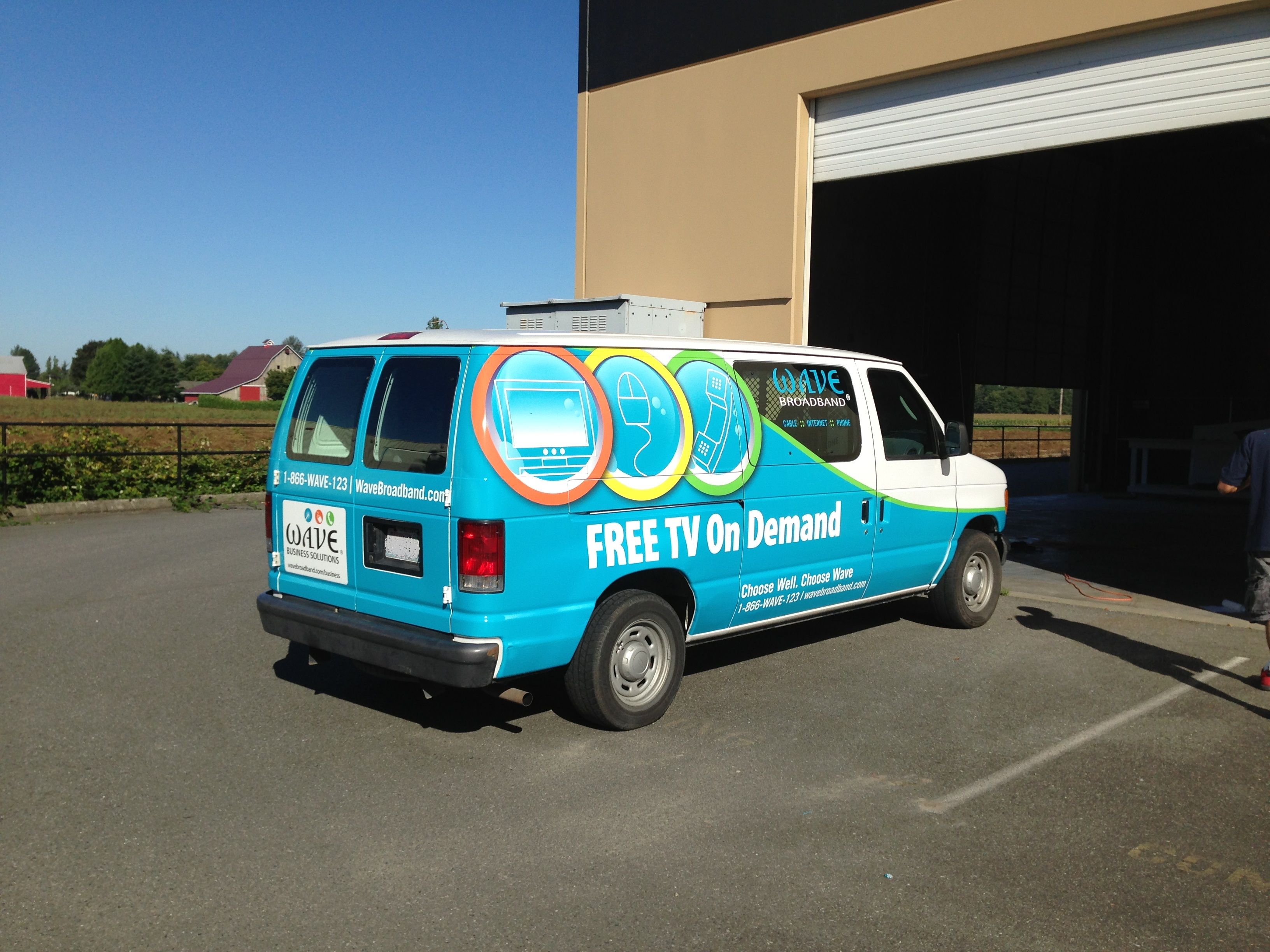  - Vehicle Graphics - Partial Vehicle Wrap - Wave Broadband - La Conner, Wa