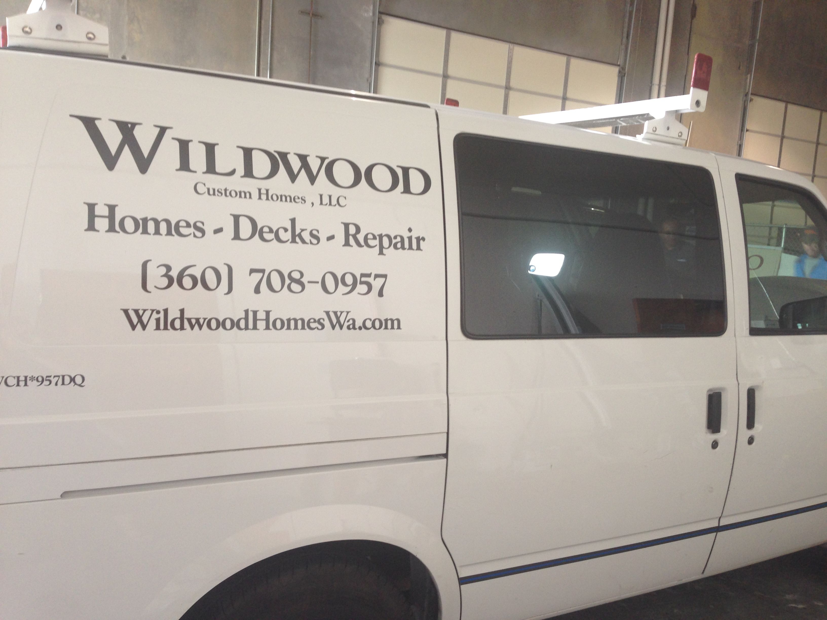  - Vehicle Graphics - Cut Vinyl - Wildwood Custom Homes - Anacortes, WA