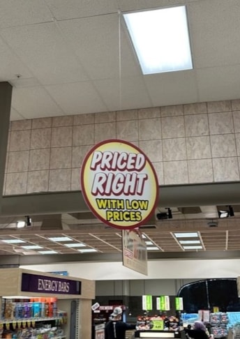 Hanging Signs & Ceiling Displays | Retail