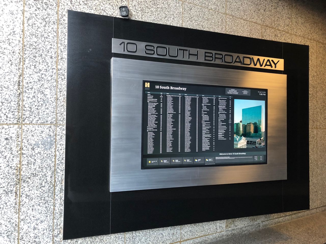 Digital Directory Sign Custom Hertz Company St. Louis, MO