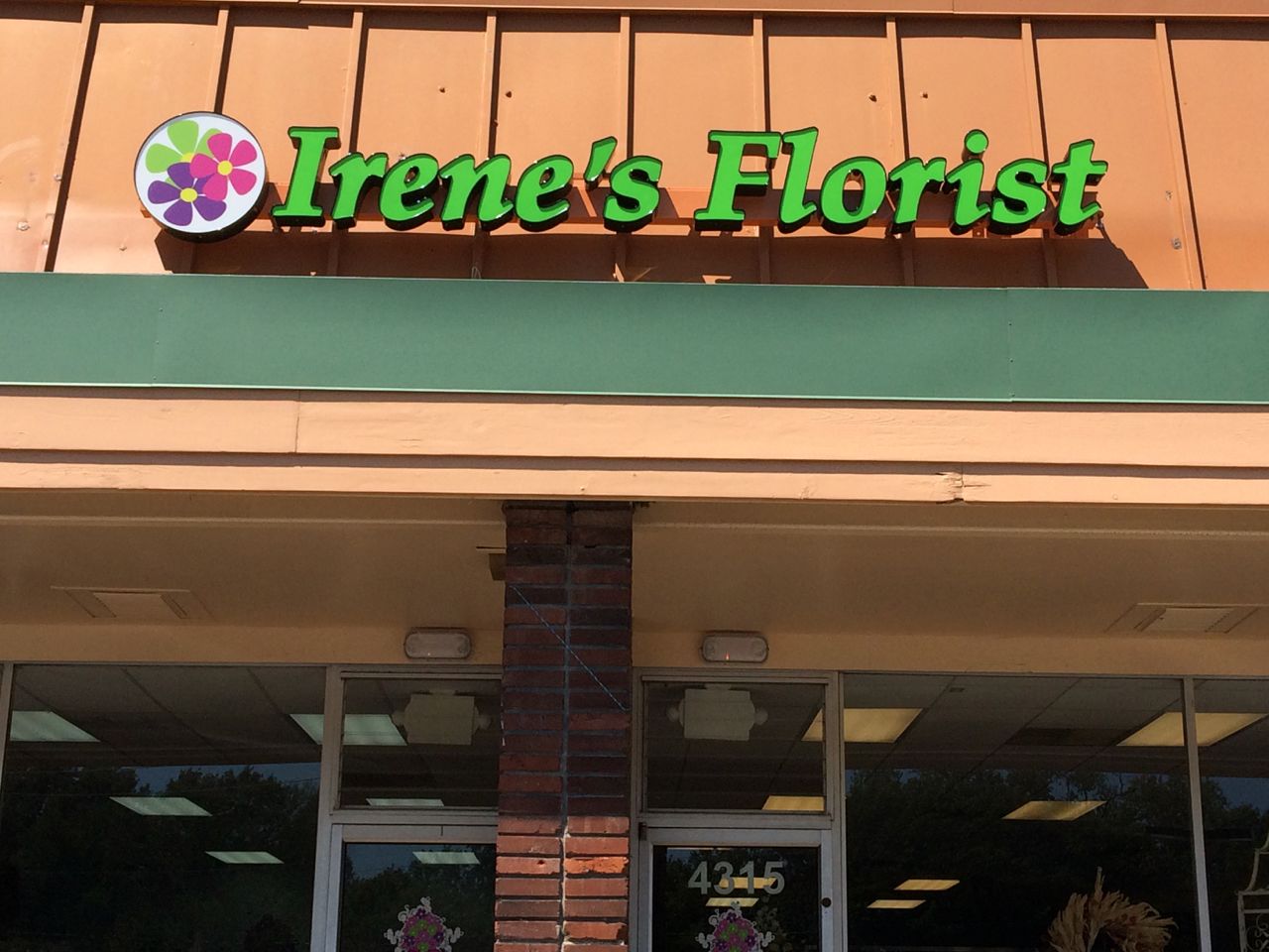 Exterior Channel Letter Sign for Irene