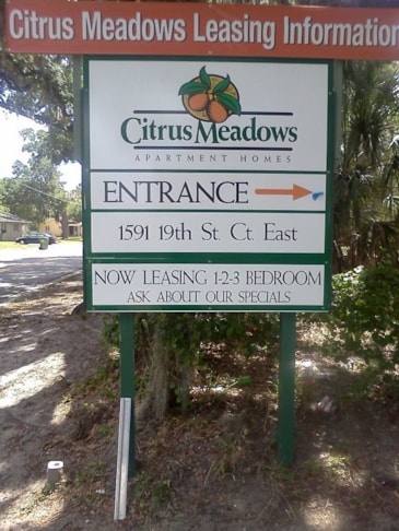 Post and panel signage complete with custom logo and lettering