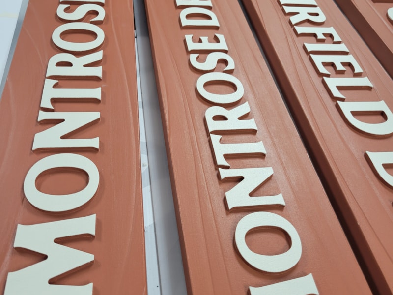 Custom Signs & Signage | Property Management | Sarasota | Foam / HDU