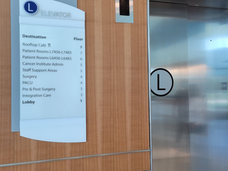 Directory and Wayfinding Signage | Healthcare | Sarasota | Acrylic