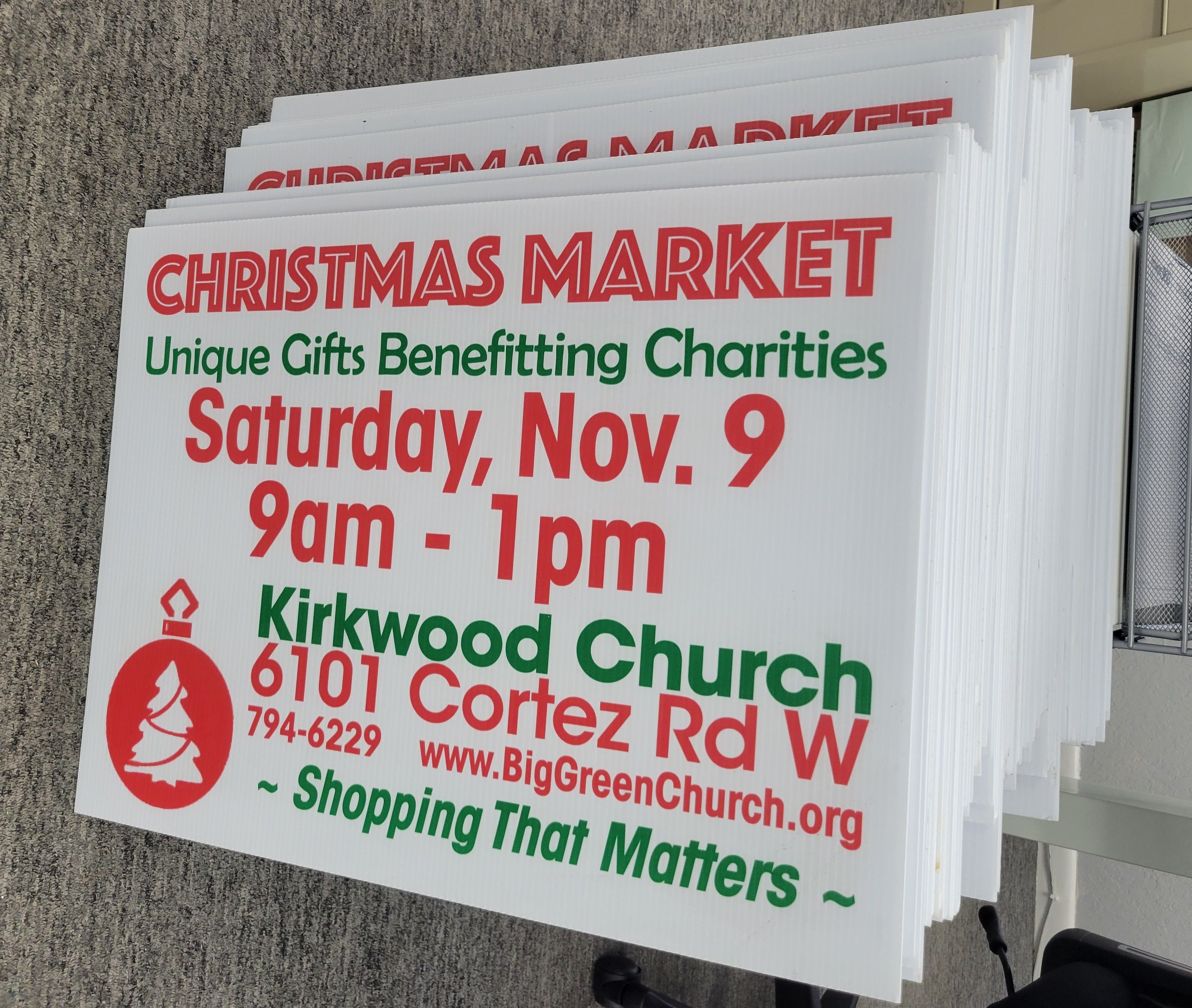 Yard Signs | Churches & Religious Organizations | Sarasota | Corrugated Plastic / CoroplastTM