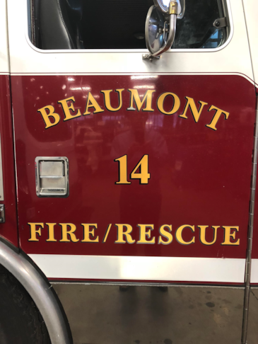 Reflective Emergency Vehicle lettering