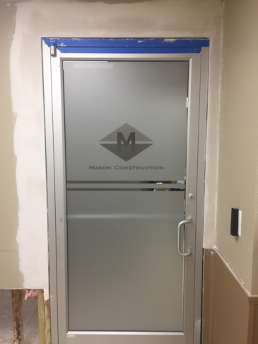 Custom window frosting