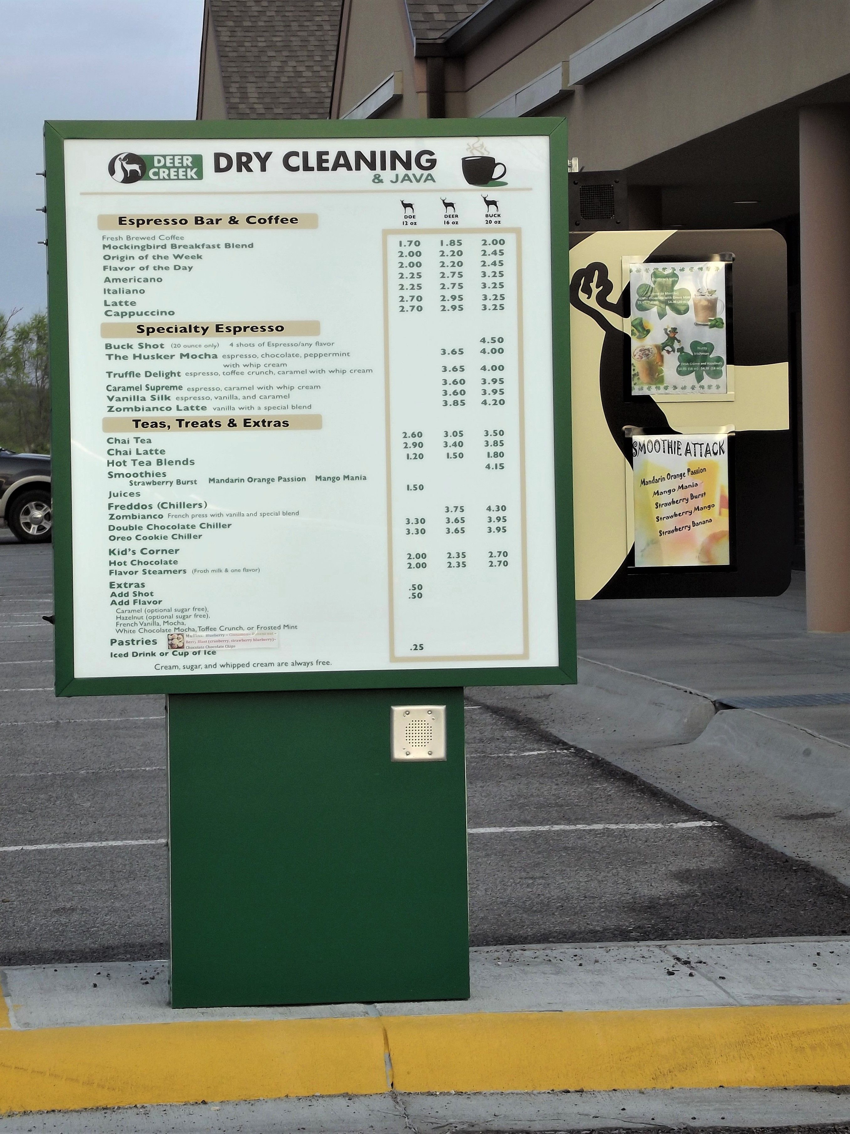 Menu Signs & Price List Signage