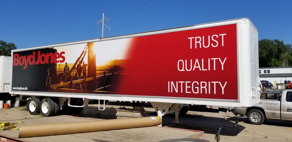 Truck Billboard System for Boyd Jones Construction