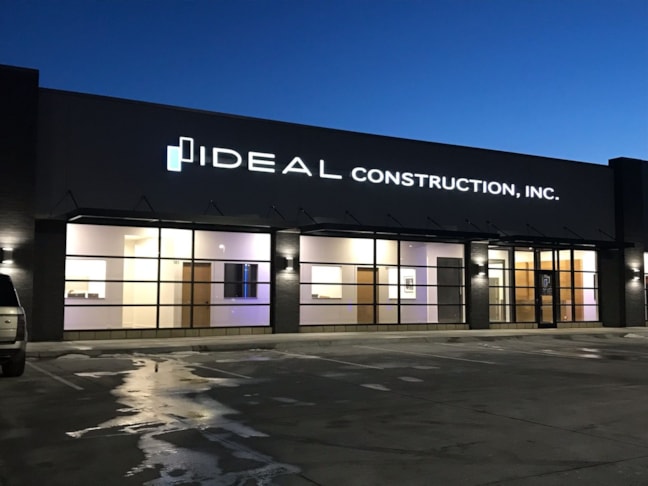 Ideal Construction Dual Black/White:Channel Letters