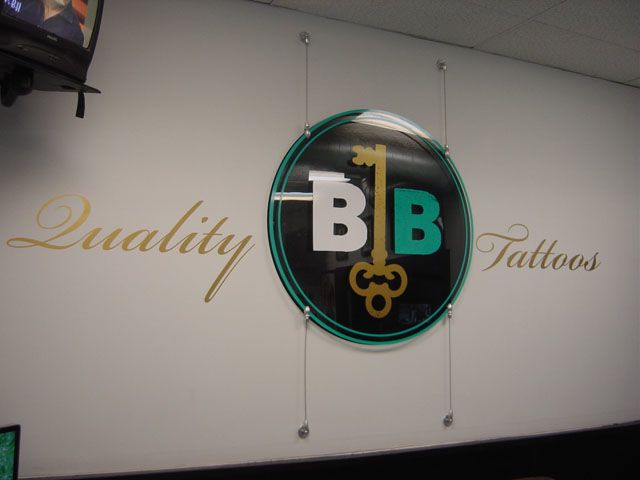 Vinyl Wall Lettering & Acrylic w/Stand-offs