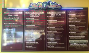 Menu Signs & Price List Signage