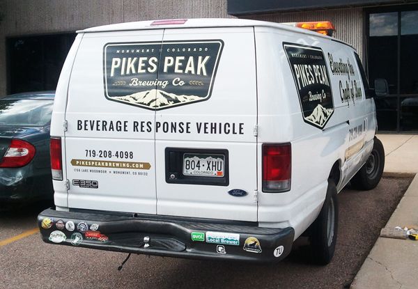  - Image360-Colorado-Springs-CO-Vehicle-Lettering-Restaurant-Pikes-Peak-Brewing
