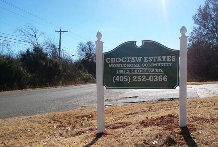 Post & Panel Signs, Choctaw Estates, Choctaw, Oklahoma