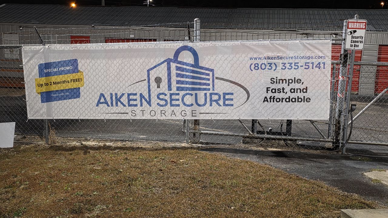 Mesh Vinyl Outdoor Banners | Real Estate & Storage | Aiken, SC | Vinyl
