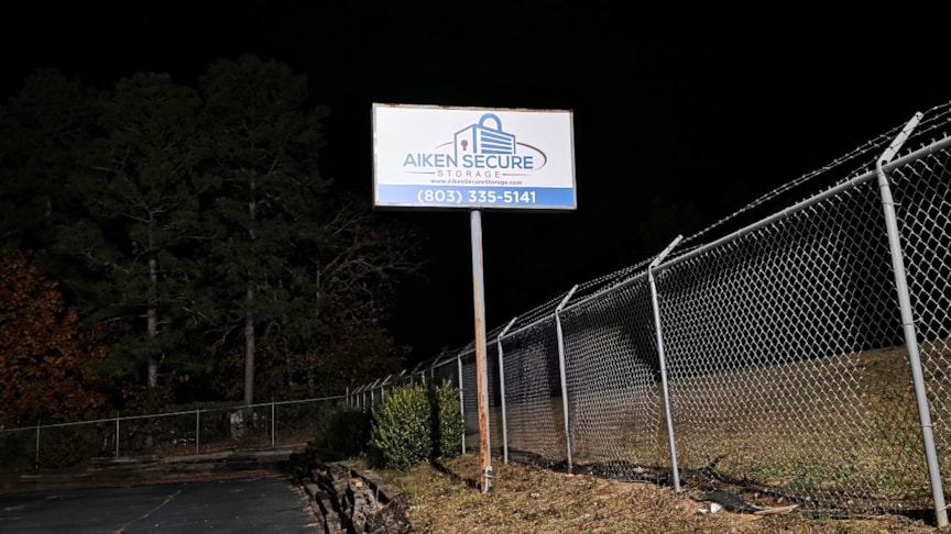 Lightbox Signs Acrylic Panel for Aiken Secure Storage