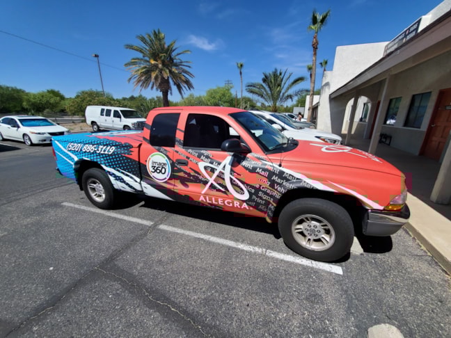 We created a new layout to use for a full vehicle wrap on one of our company vehicles.