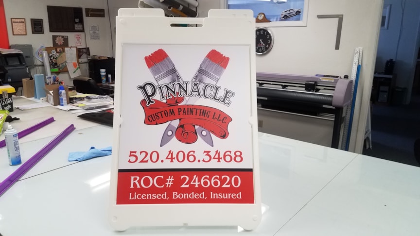 A-Frame with Printed Insert