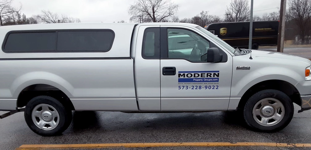 Modern Properties vehicle decal