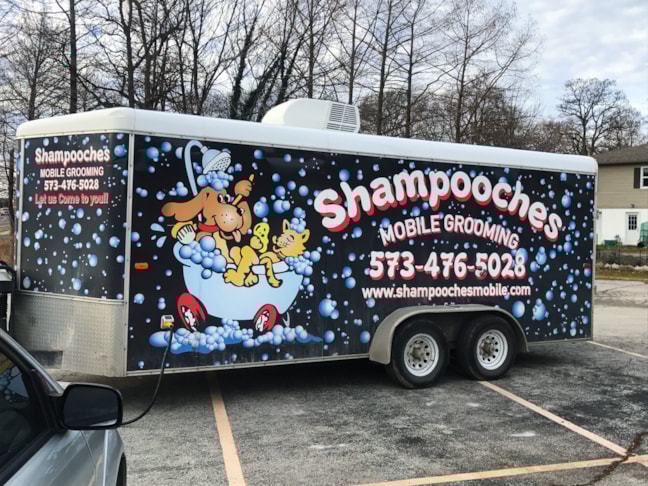 Shampooches Trailer Wrap
