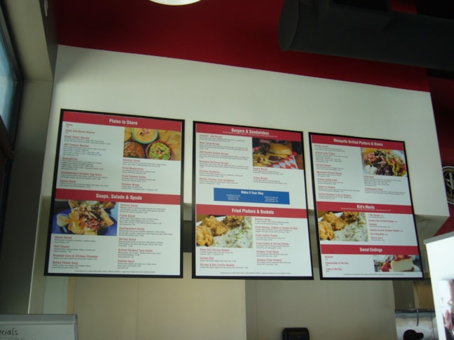 Menu Signs & Price List Signage | Restaurants & Foodservice