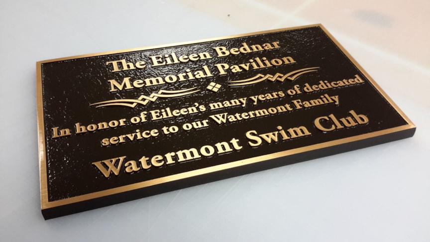 Brass Engraved Plaque