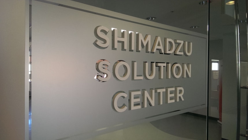 Acrylic Dimensional Letters with frosted window graphic