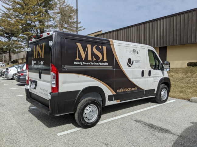 Partial Vinyl Wrap and cut vinyl lettering